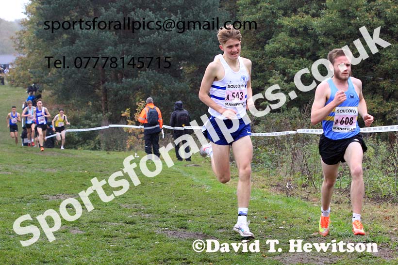 Junior Men, 2022 National Cross Country Relays, Berry Hill Park, Mansfield.  Photo: David T. Hewitson/Sports for All Pics